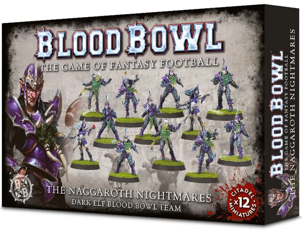 Games Workshop Blood Bowl - Team - Dark Elf Team - Naggaroth Nightmares