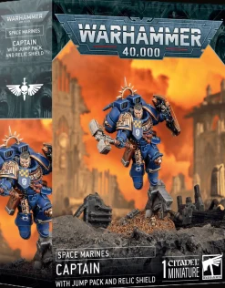 Games Workshop Warhammer 40,000 - Space Marines - Captain with Jump Pack and Relic Shield