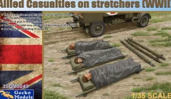 Gecko Models 1/35 Allied Casualties on Stretchers WW2 Model Kit