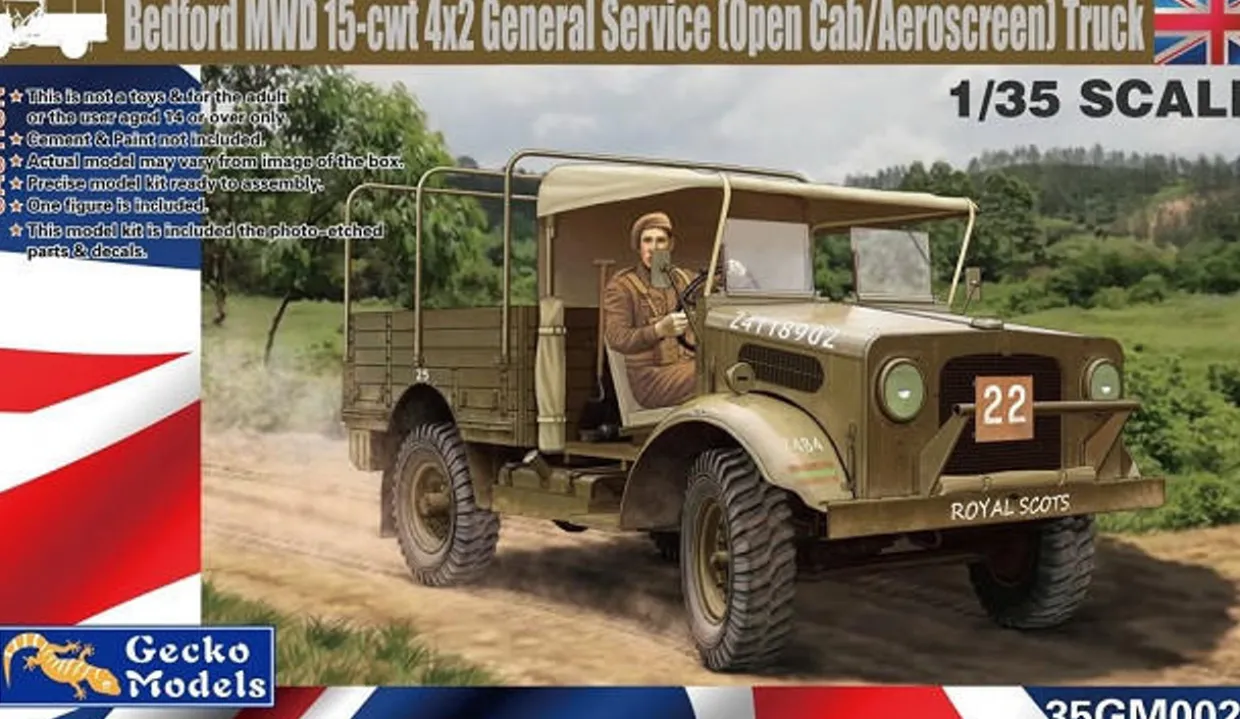 Gecko Models 1/35 Bedford MWD 15-CWT General Service