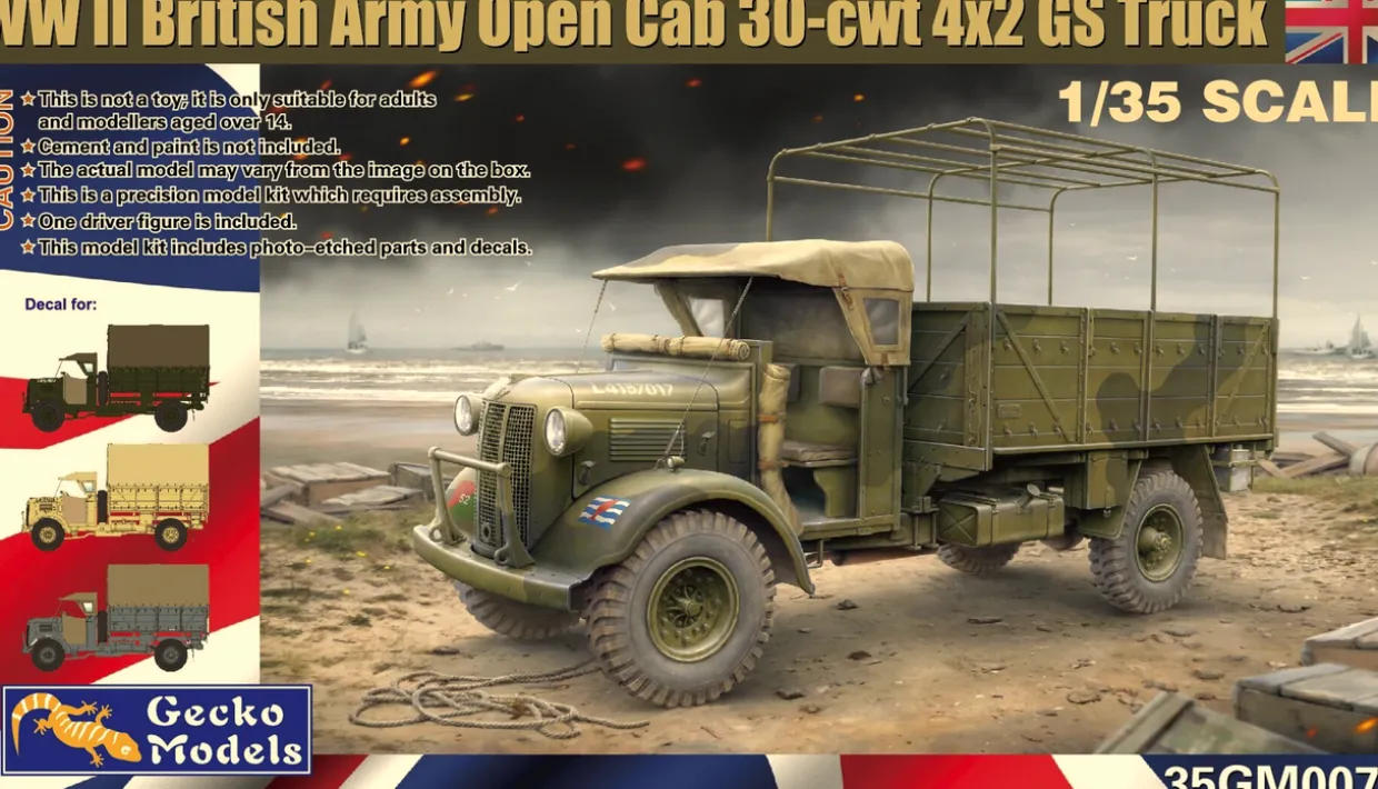 Gecko Models 1/35 British Army Open Cab 30-cwt 4x2 GS Truck