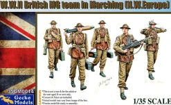 Gecko Models 1/35 British MG Team Marching