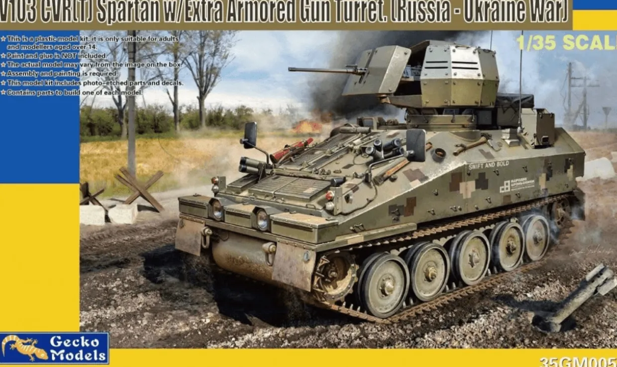 Gecko Models 1/35 FV103 CVR(T) Spartan with Extra Armoured Gun Turret (Ukrainian)
