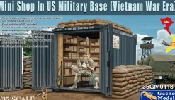 Gecko Models 1/35 Mini Shop in US Military Base (Vietnam War Era)