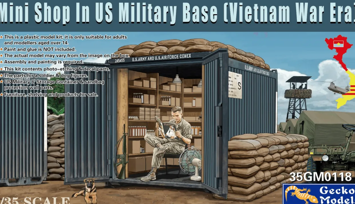 Gecko Models 1/35 Mini Shop in US Military Base (Vietnam War Era)