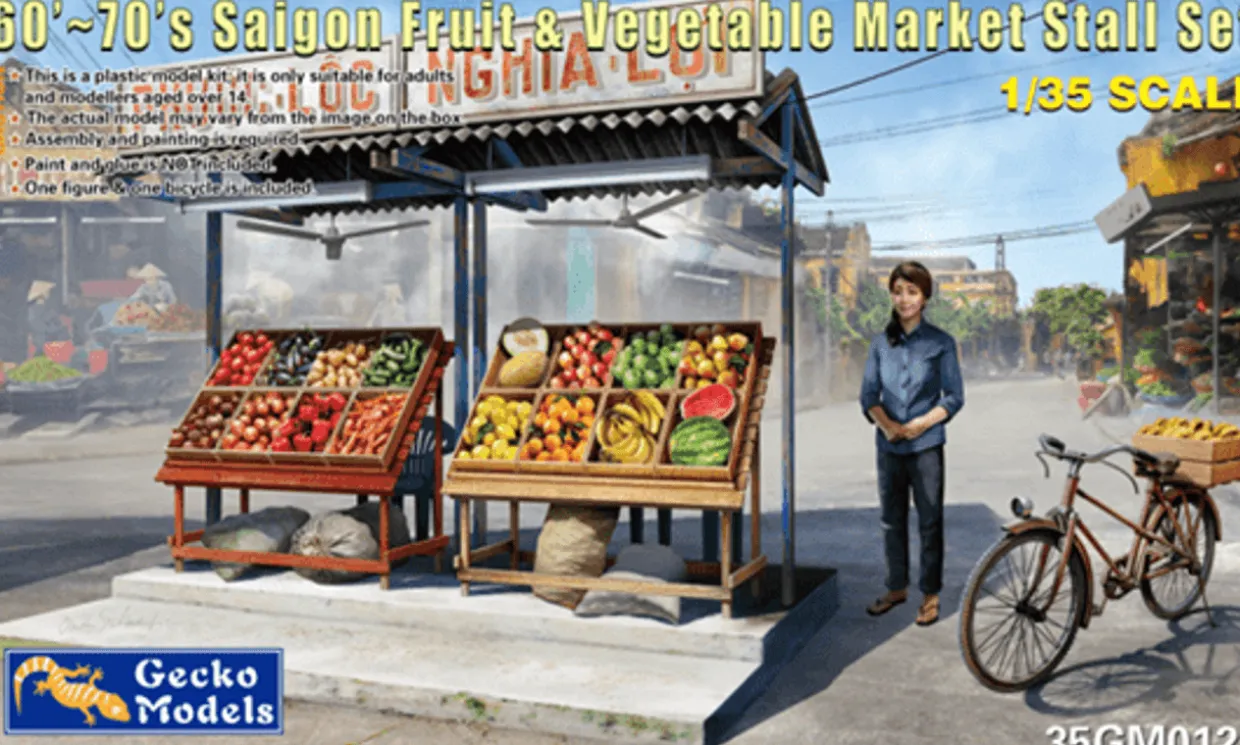 Gecko Models 1/35 Saigon Fruit & Vegetable Market Stall Set
