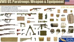 Gecko Models 1/35 WWII US Paratroops Weapon & Equipment Model Kit