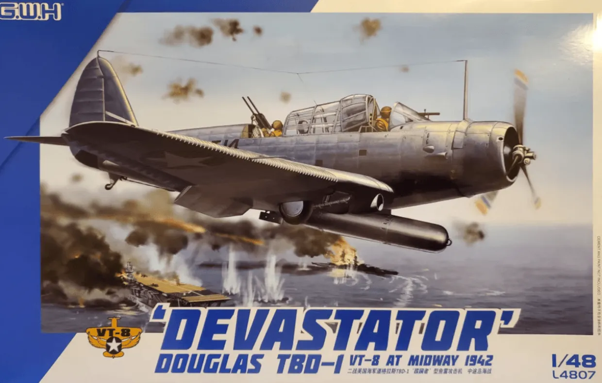 Great Wall Hobby 1/48 Douglas TBD-1 Devastator VT-8 Midway 1942