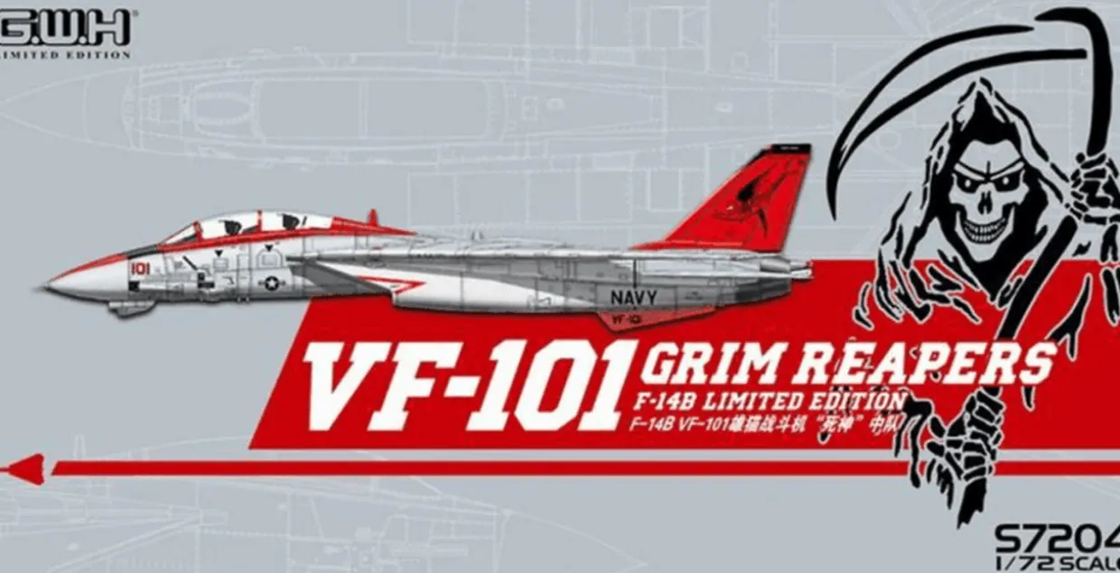 Great Wall Hobby 1/72 Grumman F-14B Tomcat VF-101 Grim Reapers
