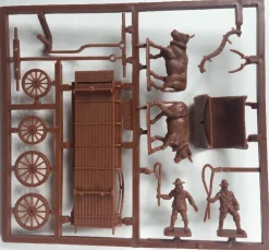 Hat Industrie 1/72 Colonial Ox Drawn Wagon Model Kit