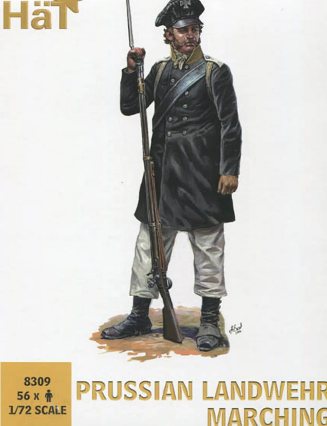 Hat Industrie 1/72 Napoleonic Prussian Landwehr Marching