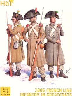 Hat Industrie 1/72 Napoleonic French Line Infantry in Greatcoats 1805