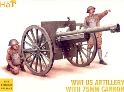 Hat Industrie 1/72 WWI US Artillery with 75mm Cannon