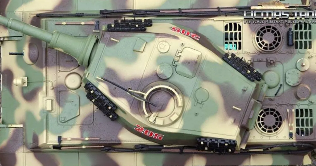 Heng Long RC 1/16 King Tiger - Henschel Turret - IR Battle System - Upgrade Edition