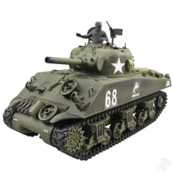 Heng Long RC 1/16 US M4A3 Sherman with Metal Gearbox And Infrared Battle System