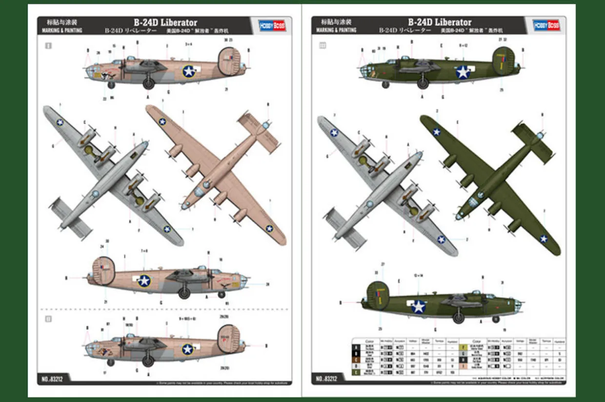 Hobby Boss 1/32 Consolidated B-24D Liberator Model Kit