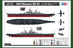 Hobby Boss 1/350 USS Missouri BB-63