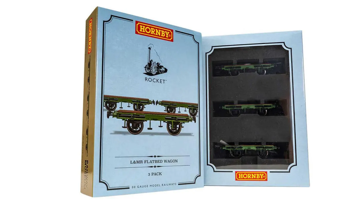 Hornby Railways Stephenson's Rocket Flat Bed Wagon Pack