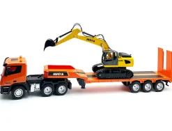 HuiNa RC 1/24 2.4G 9CH Platform Trailer & 6CH Excavator RTR