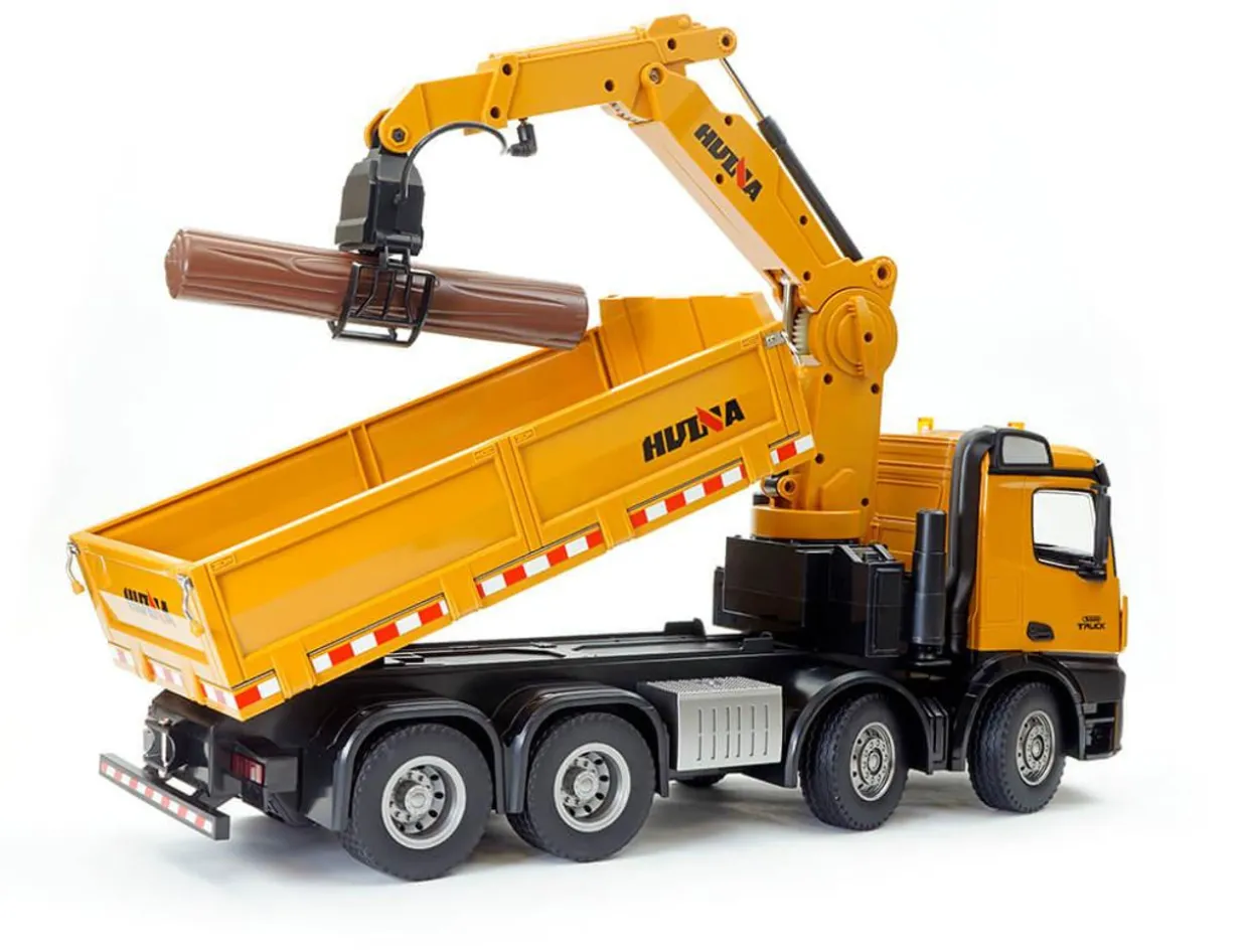 HuiNa RC 1/14 2.4G Timber Grab 8-Wheel Dump Truck RTR