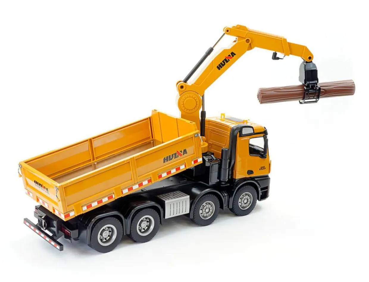 HuiNa RC 1/14 2.4G Timber Grab 8-Wheel Dump Truck RTR