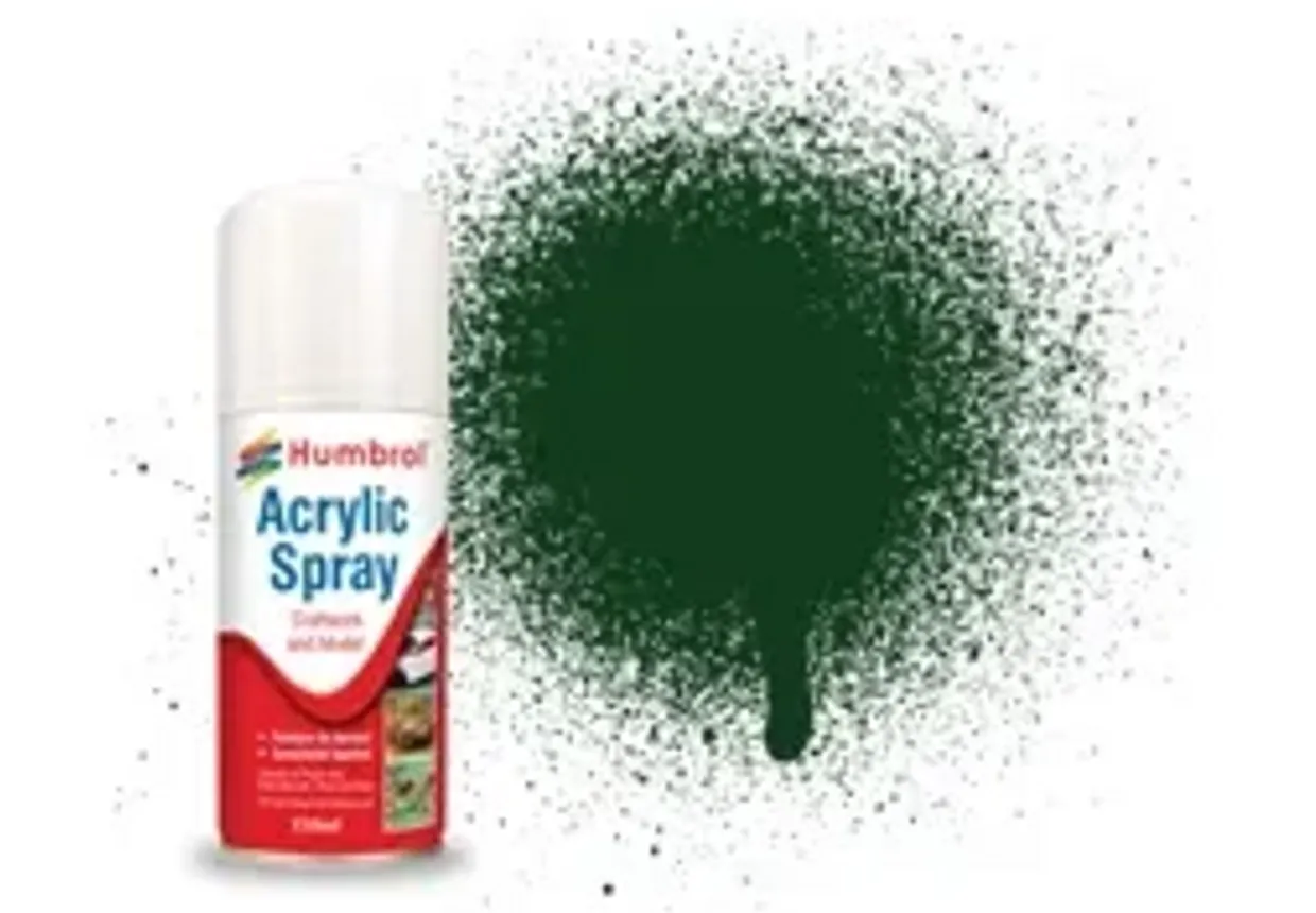 Humbrol 03 Gloss Brunswick Green 150ml Acrylic Spray Paint