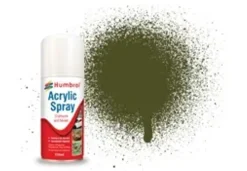 Humbrol 155 Matt Olive Drab 150ml Acrylic Spray Paint