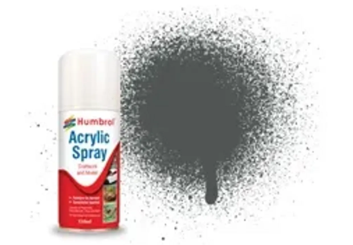 Humbrol 27 Matt Sea Grey 150ml Acrylic Spray Paint