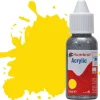 Humbrol 69 14ml Acrylic Gloss Yellow Paint Dropper Bottle