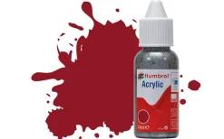 Humbrol 20 14ml Acrylic Gloss Crimson Paint Dropper Bottle