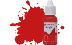 Humbrol 220 14ml Acrylic Gloss Italian Red Dropper Bottle