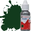 Humbrol 03 14ml Acrylic Gloss Brunswick Green Paint Dropper Bottle