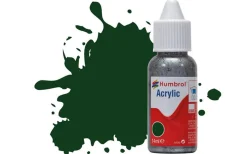 Humbrol 03 14ml Acrylic Gloss Brunswick Green Paint Dropper Bottle