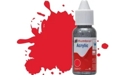 Humbrol 19 14ml Acrylic Gloss Red Paint Dropper Bottle