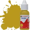 Humbrol 83 14ml Acrylic Matt Ochre Paint Dropper Bottle