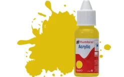 Humbrol 81 14ml Acrylic Matt Pale Yellow Paint Dropper Bottle