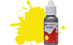 Humbrol 99 14ml Acrylic Matt Lemon Paint Dropper Bottle