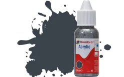 Humbrol 32 14ml Acrylic Matt Dark Grey Paint Dropper Bottle