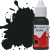 Humbrol 91 14ml Acrylic Matt Black Green Dropper Bottle