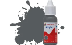 Humbrol 125 14ml Acrylic Matt US Dark Grey Paint Dropper Bottle