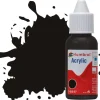 Humbrol 201 14ml Acrylic Metallic Black Dropper Bottle