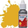 Humbrol 16 14ml Acrylic Metallic Gold Paint Dropper Bottle