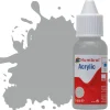 Humbrol 129 14ml Acrylic Satin US Gull Grey Paint Dropper Bottle