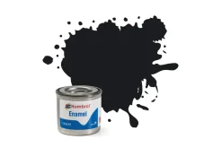 Humbrol 21 14ml Enamel Gloss Black Paint Tinlet