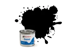 Humbrol 33 14ml Enamel Matt Black Paint Tinlet