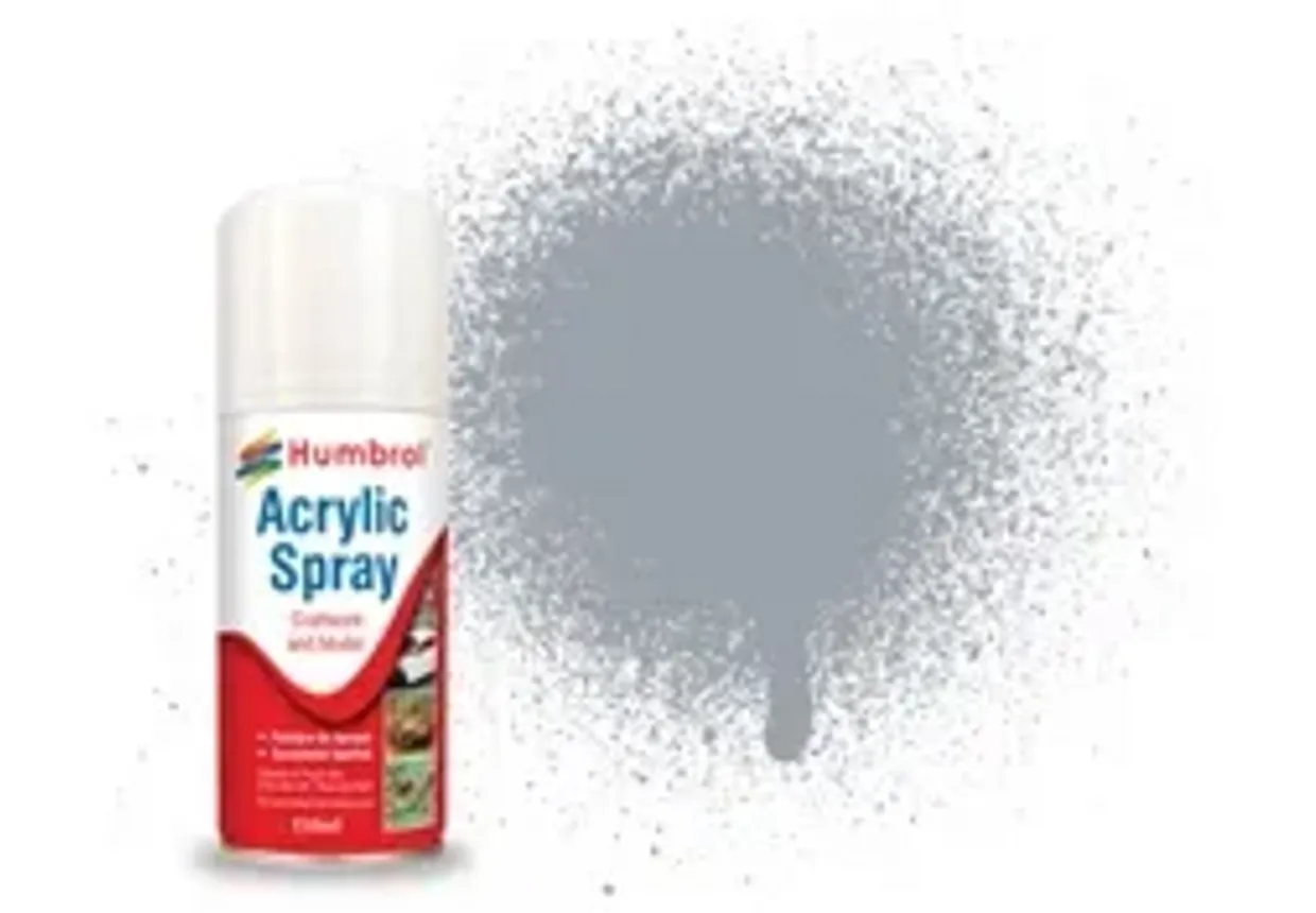 Humbrol 165 Satin Medium Sea Grey 150ml Acrylic Spray Paint