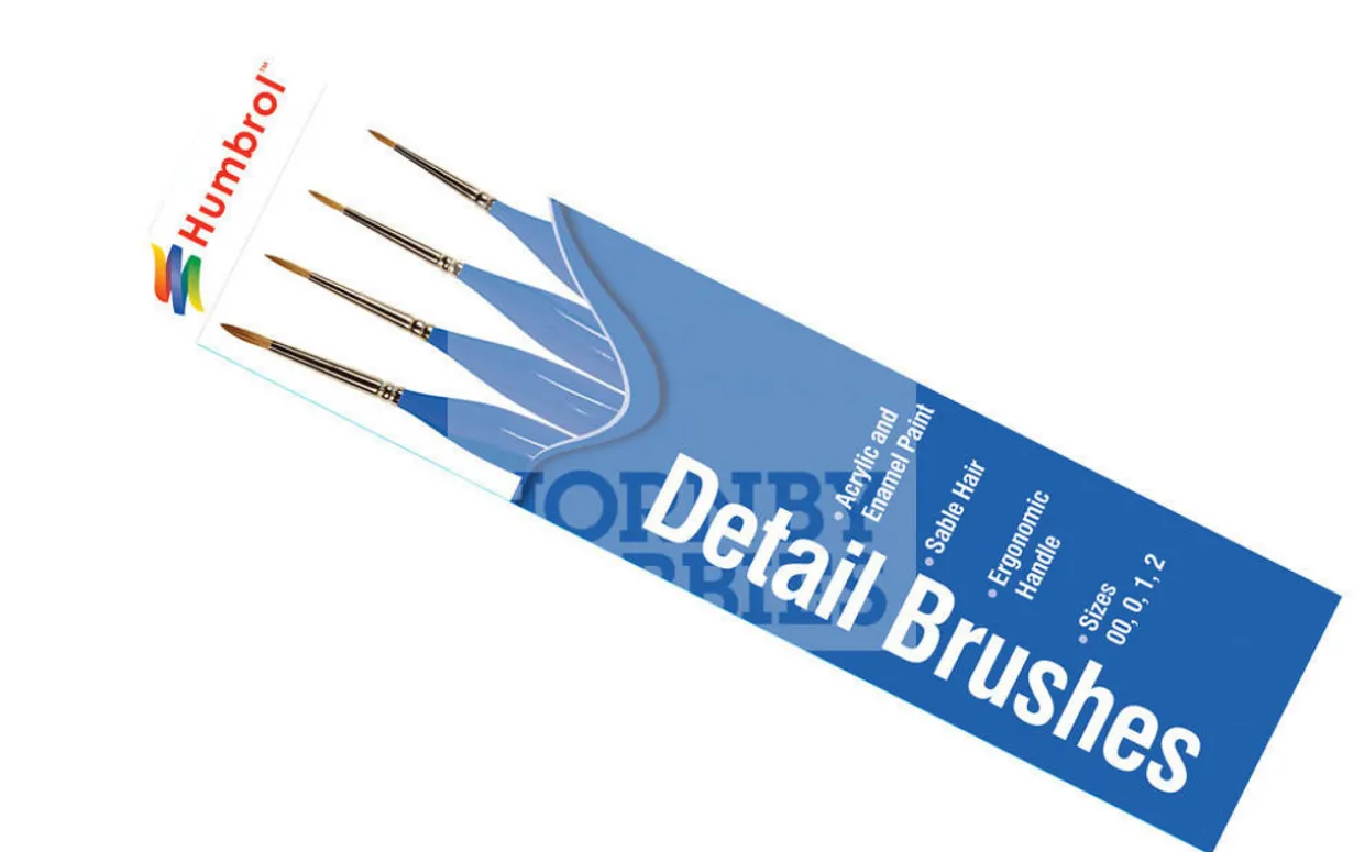Humbrol Brush Pack Detail Synthetic Brushes