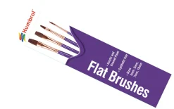 Humbrol Brush Pack Flat Synthetic Brushes
