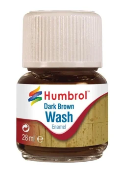 Humbrol Enamel Wash Dark Brown 28ml