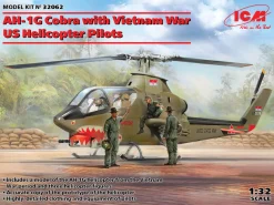 ICM 1/32 Bell AH-1G Cobra with Vietnam War Pilots Model Kit
